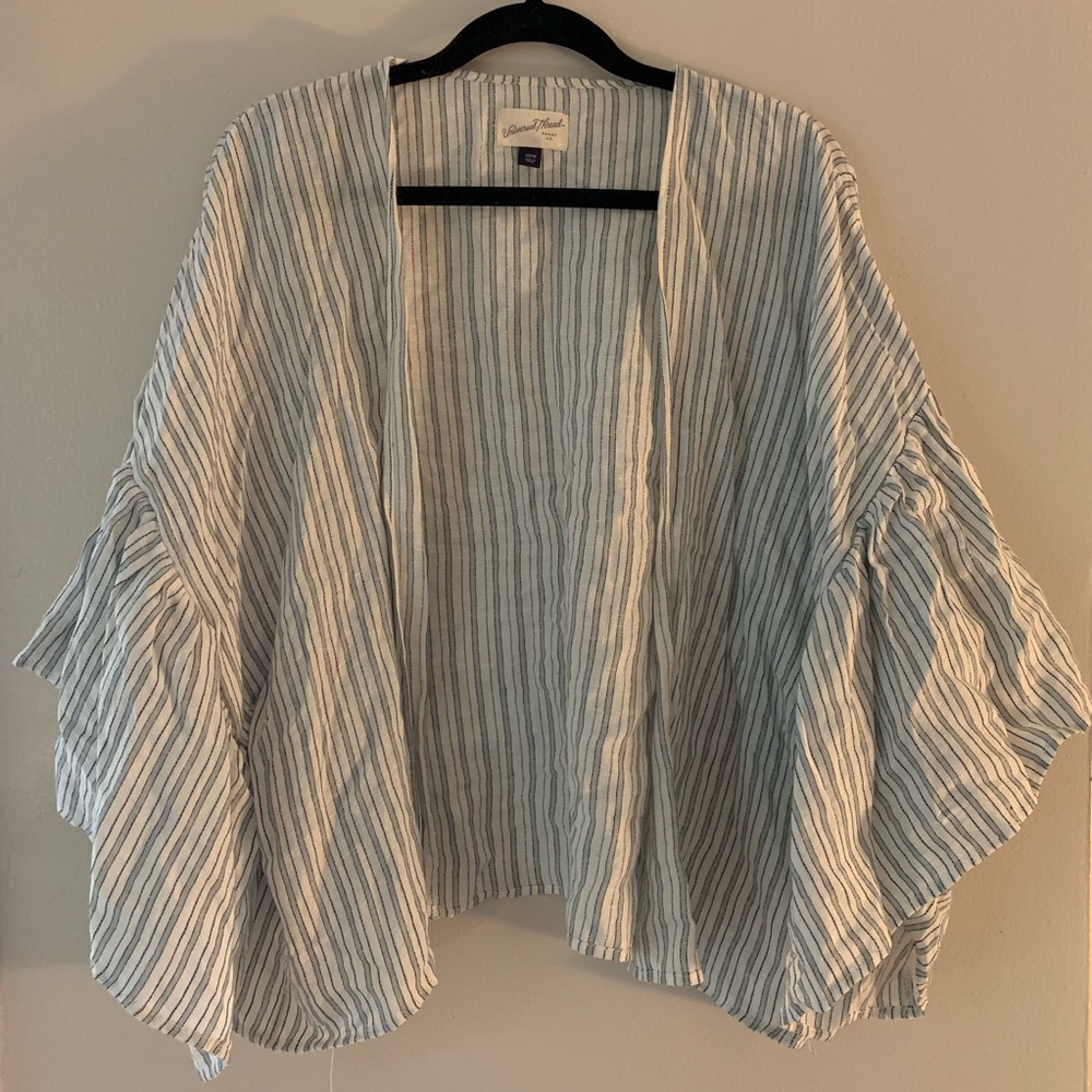 Striped Linen Kimono